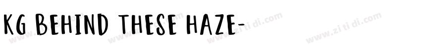 KG Behind These Haze字体转换
